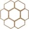 Ekena Millwork Florin Wood Fretwork Pierced Ceiling Medallion, Red Oak, 16"OD x 6 7/8"ID x 1/4"T CMWP16X16X0250FORO - alternate 5